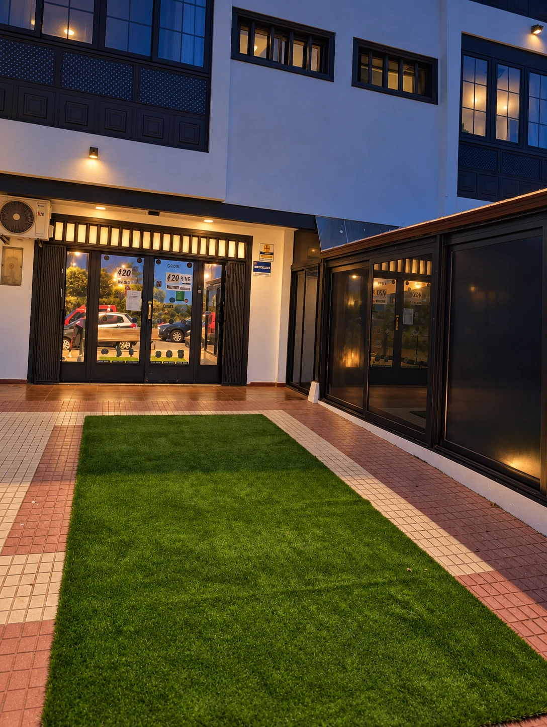 The entrance · Calle Aceviño 12
